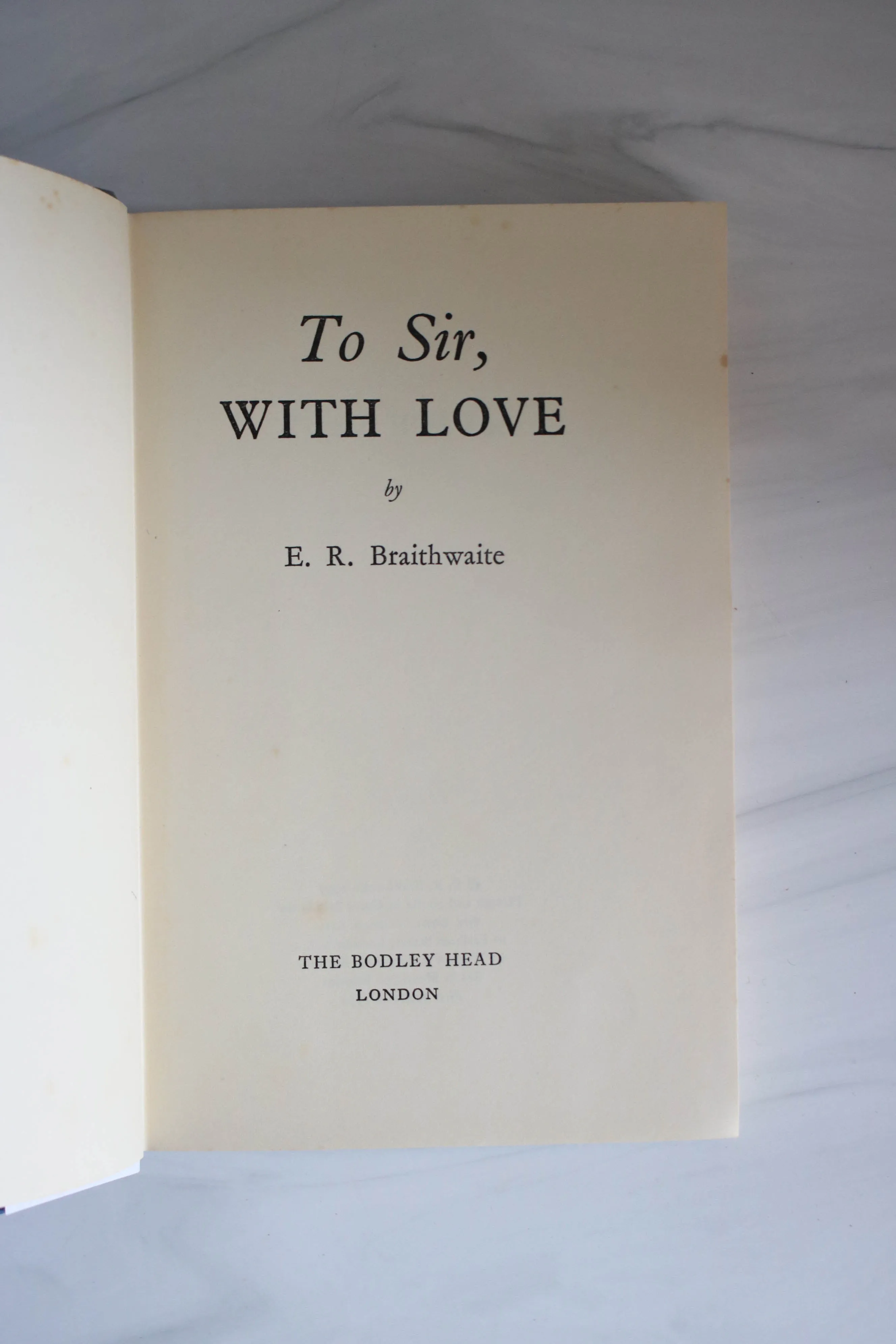 -To Sir with Love*