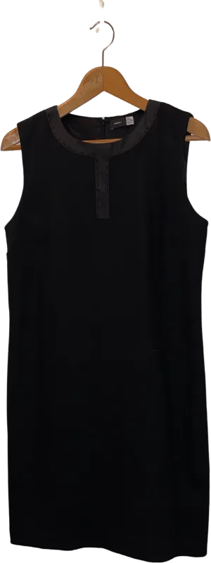 00's Black Wool Blend Sleevless Dress by Saks Fifth Avenue
