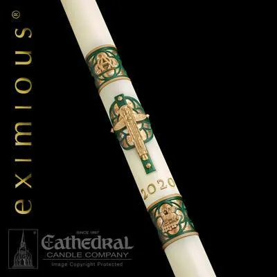 1-15/16" x 39" Christus Rex Eximious Paschal Candle