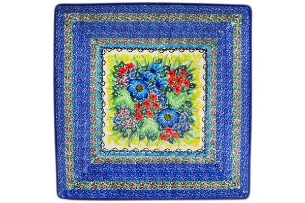 10" Square Plate - Splendid Meadow