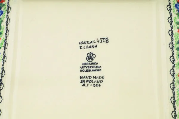 10" Square Plate - Splendid Meadow