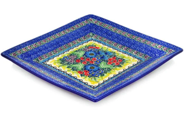 10" Square Plate - Splendid Meadow