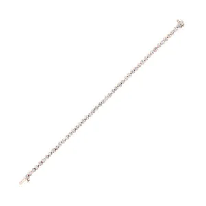 14KT Pink Gold Stunning Bracelet - 3-1/4 ctw