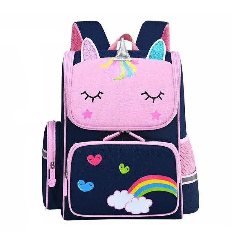 17 Inch Toddler Cute Schoolbags AM-209 BLACK AND PINK   AM-209