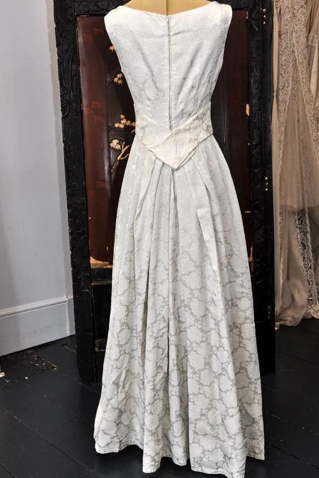 1960s Gorgeous Brocade Wedding Dress