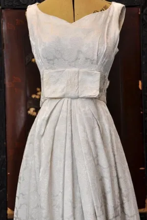 1960s Gorgeous Brocade Wedding Dress