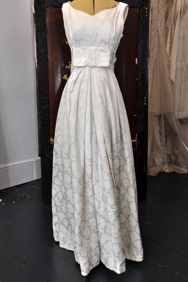 1960s Gorgeous Brocade Wedding Dress