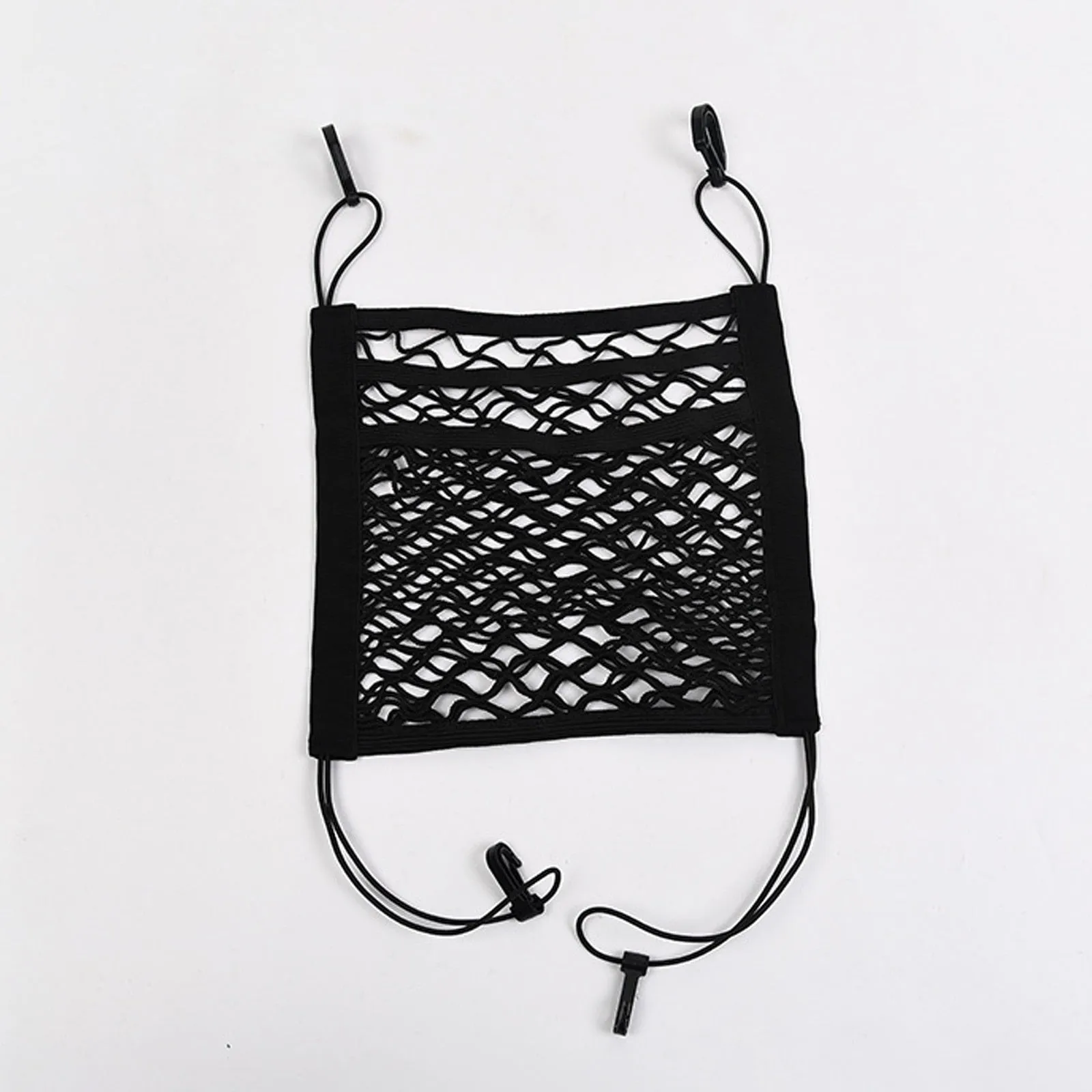 1Pc Universal Elastic Polyester Car Truck Seat Mesh Storage Net Bag Organizer Holder Pocket