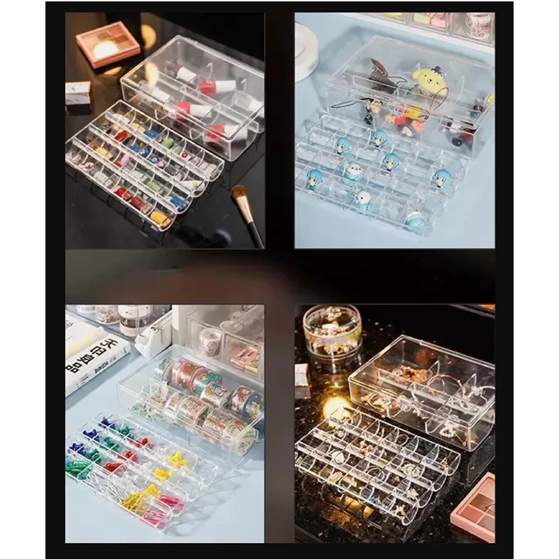2 Tier Acrylic Division Jewelry Organizer Eo-27