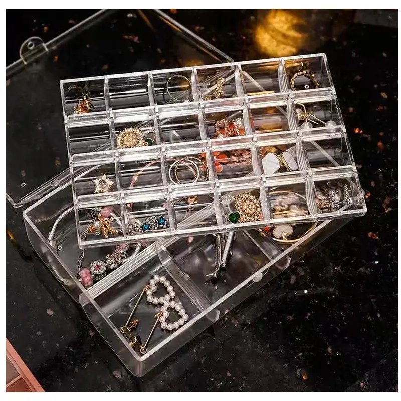2 Tier Acrylic Division Jewelry Organizer Eo-27
