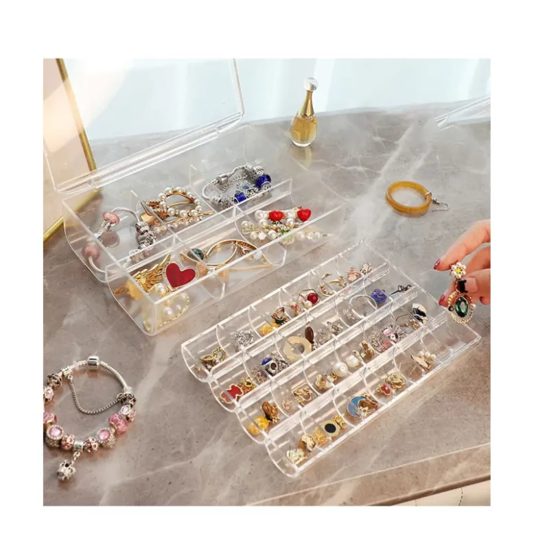 2 Tier Acrylic Division Jewelry Organizer Eo-27