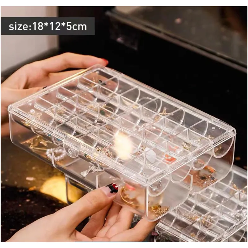 2 Tier Acrylic Division Jewelry Organizer Eo-27
