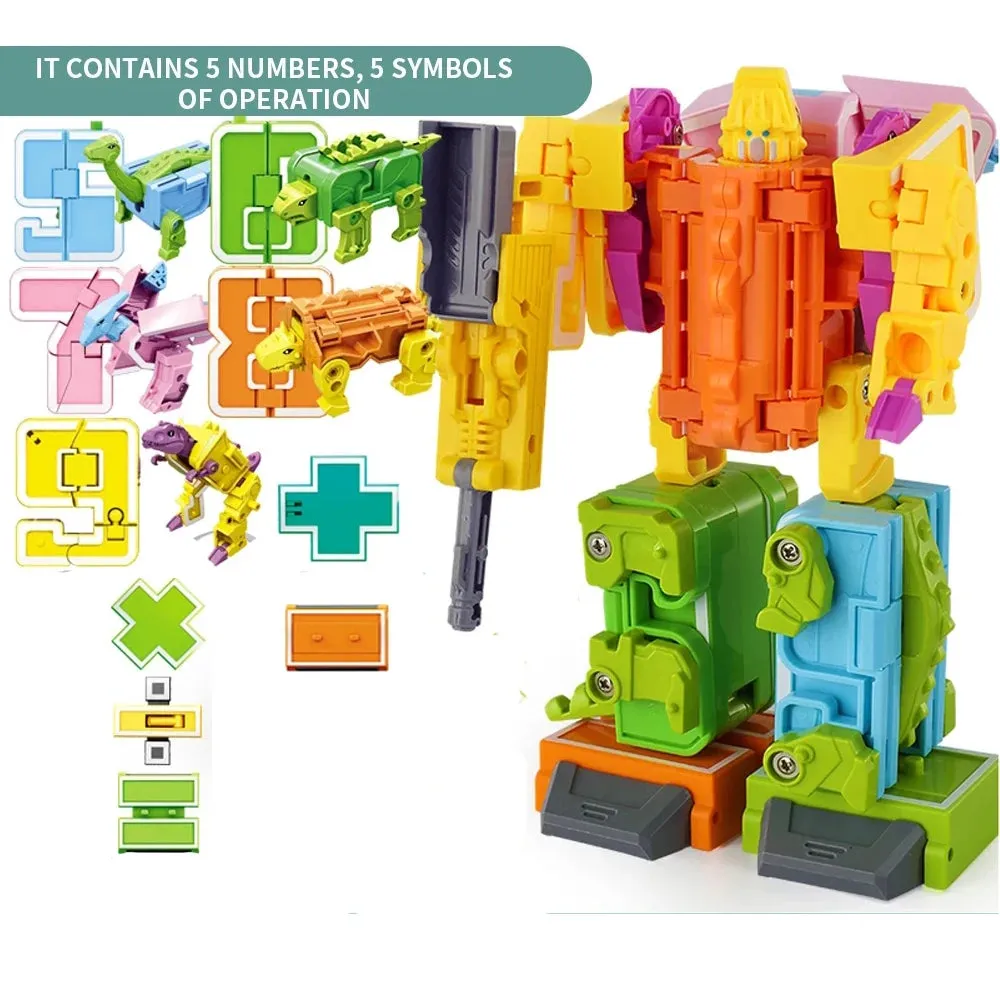 20-Piece Transforming Dinosaur Robot Set for Kids - Fun STEM Learning