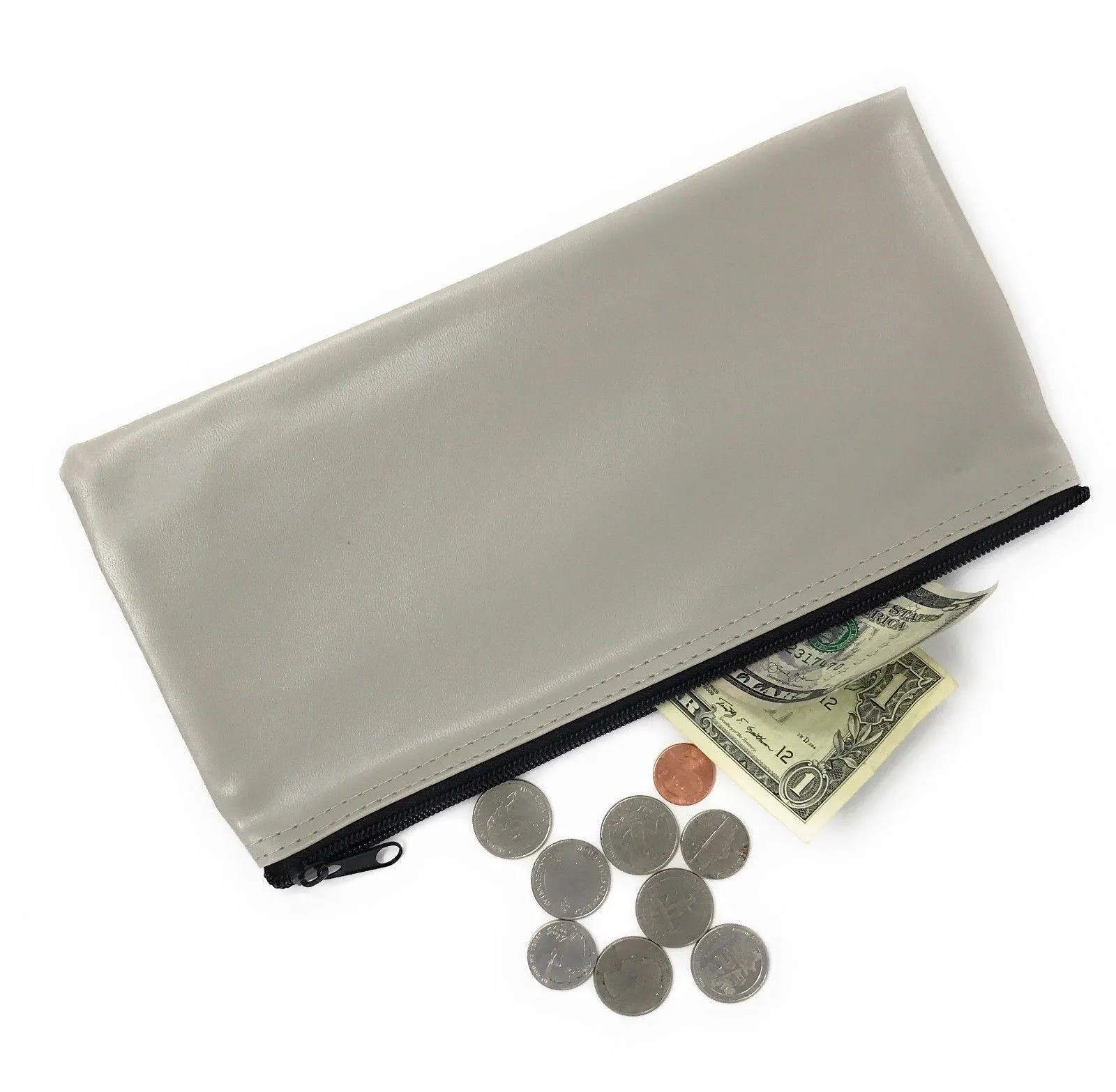 4 Pack Bank Deposit Money Cash Coins Credit Cards Receipts Keys Bag Pouch Purse