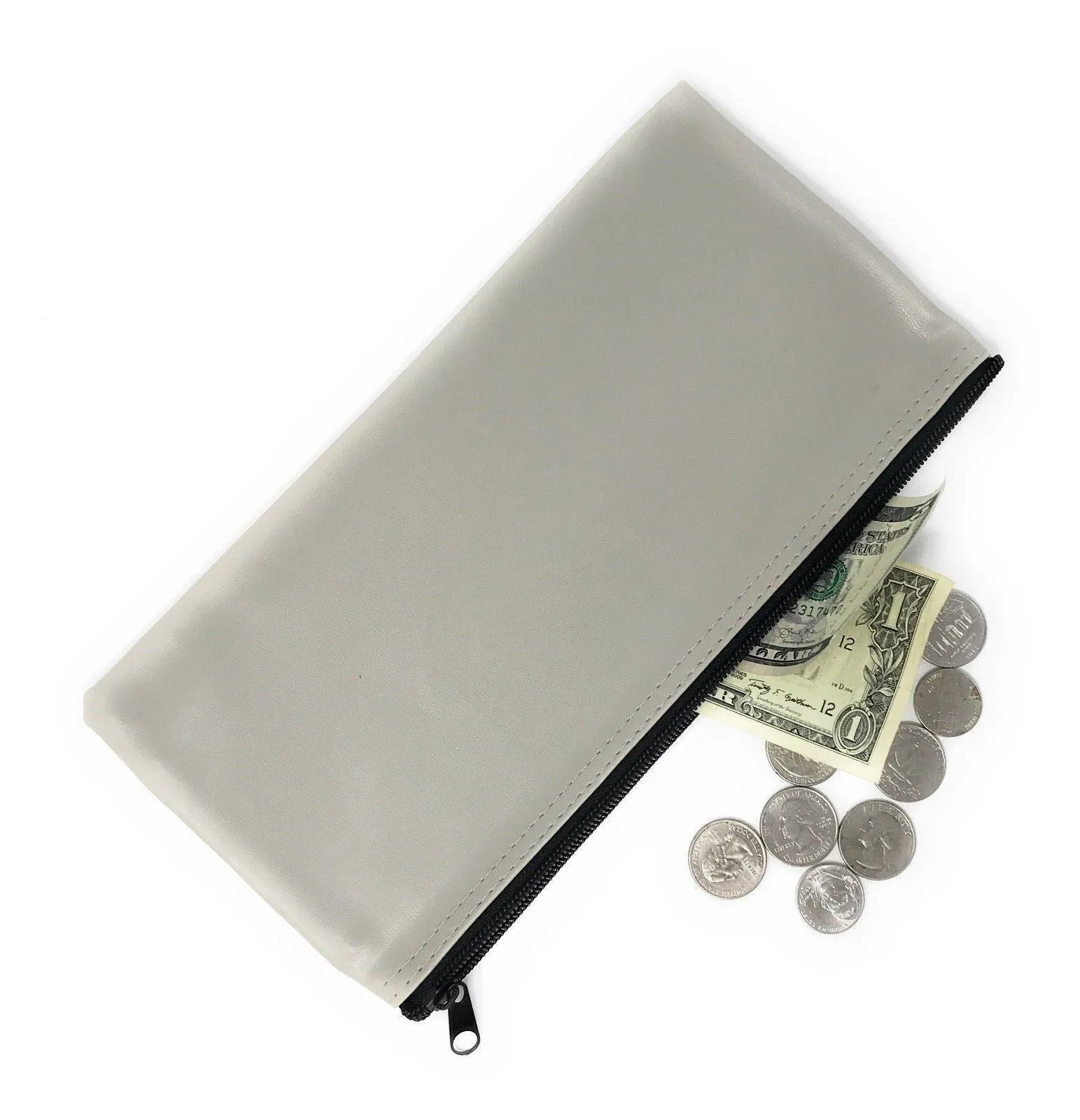 4 Pack Bank Deposit Money Cash Coins Credit Cards Receipts Keys Bag Pouch Purse