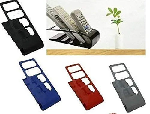 4-Slot Home Desk Tv AC Remote Control Storage Holder Organizer Stand - Desktop Remote Control Shelf