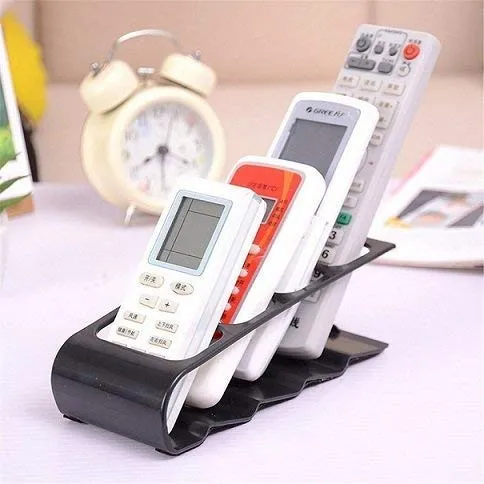 4-Slot Home Desk Tv AC Remote Control Storage Holder Organizer Stand - Desktop Remote Control Shelf
