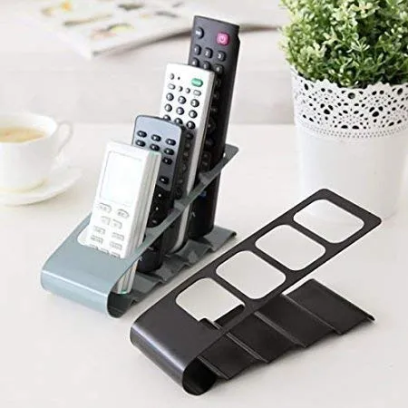 4-Slot Home Desk Tv AC Remote Control Storage Holder Organizer Stand - Desktop Remote Control Shelf