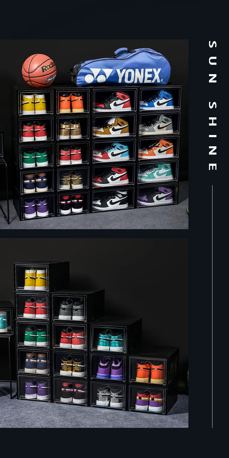 6-12 Piece Large Shoe Box Storage Set