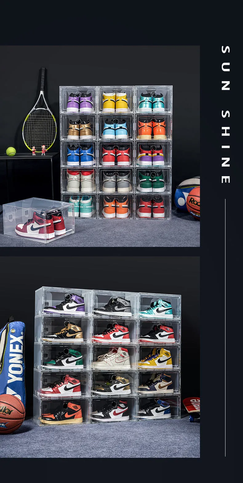 6-12 Piece Large Shoe Box Storage Set
