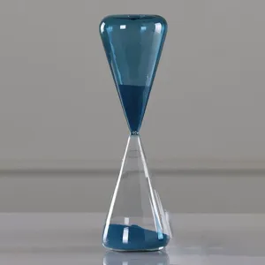 60minutes Hand-blown Timer Clock Magnetic Glass Sandglass Ampulheta Crafts Sand Clock Hourglass Timer