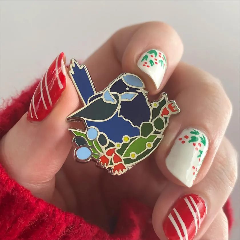 A Splendid Christmas Enamel Pin