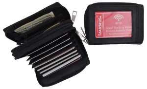 Accordion Wallet RFID Leather Card Wallet for Women Credit Card Holder