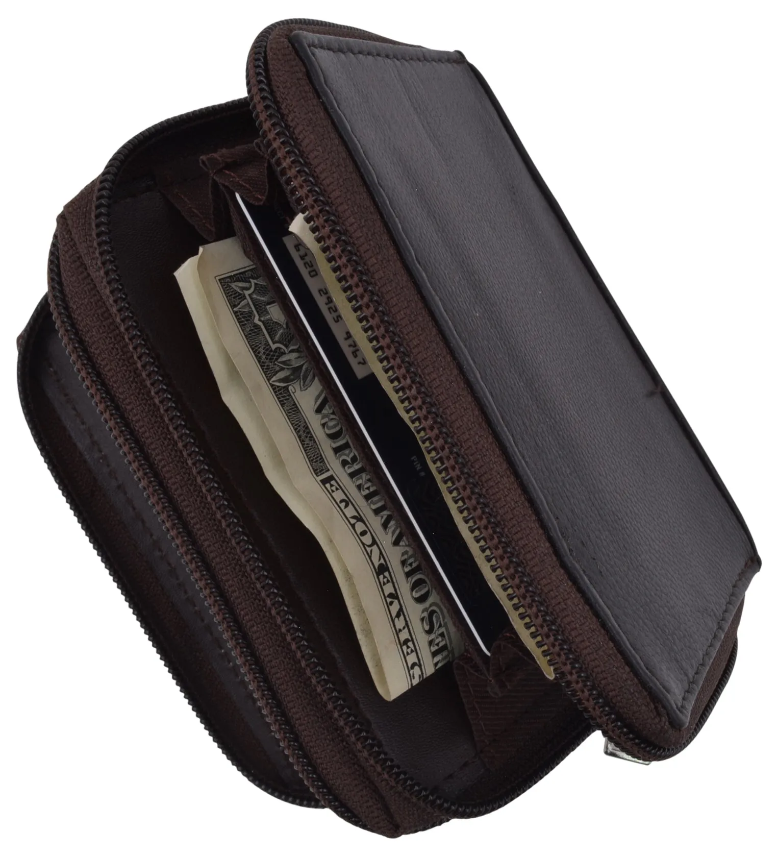 Accordion Wallet RFID Leather Card Wallet for Women Credit Card Holder