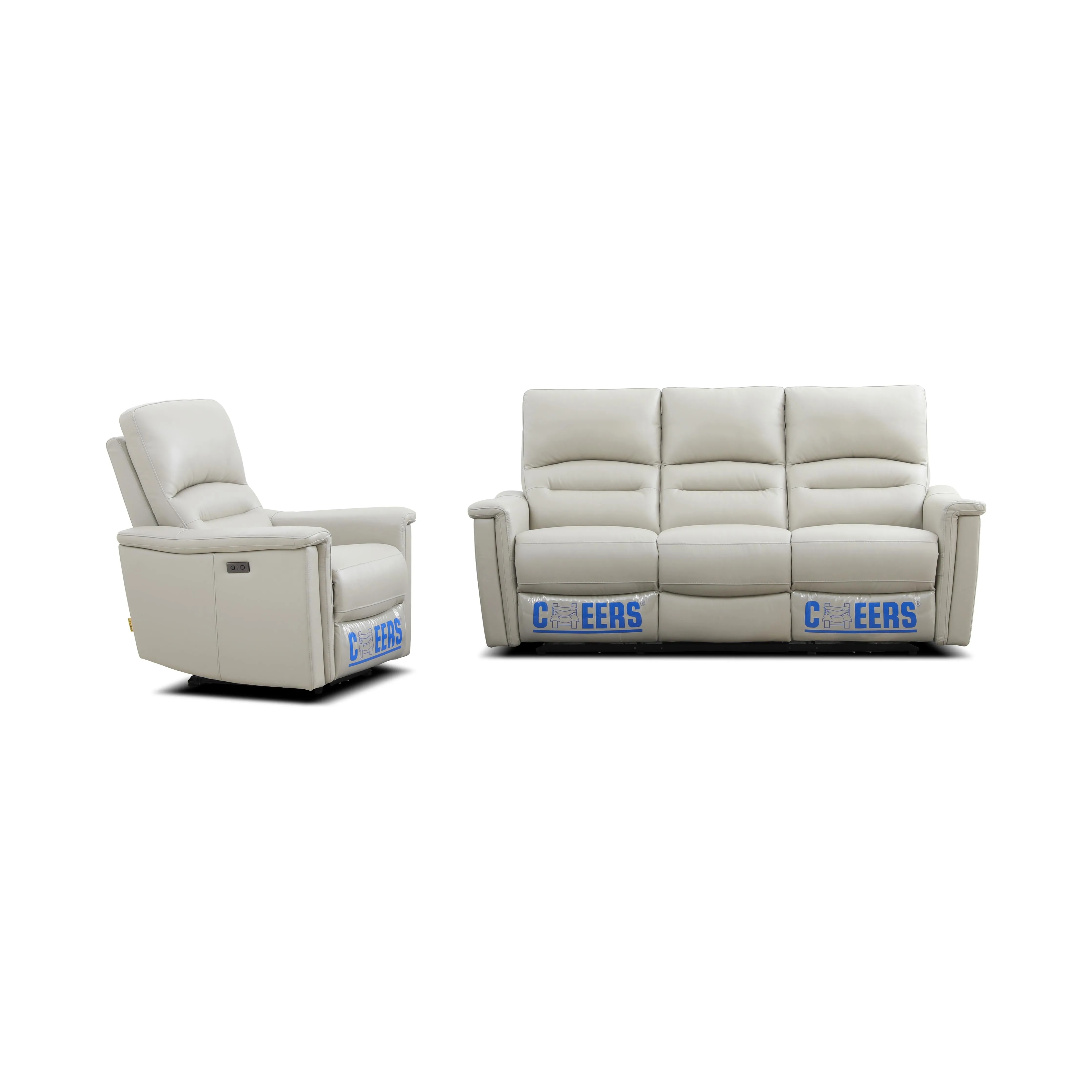 ALEXANDER Leather Power Motion 3 Seater Sofa – Cheers
