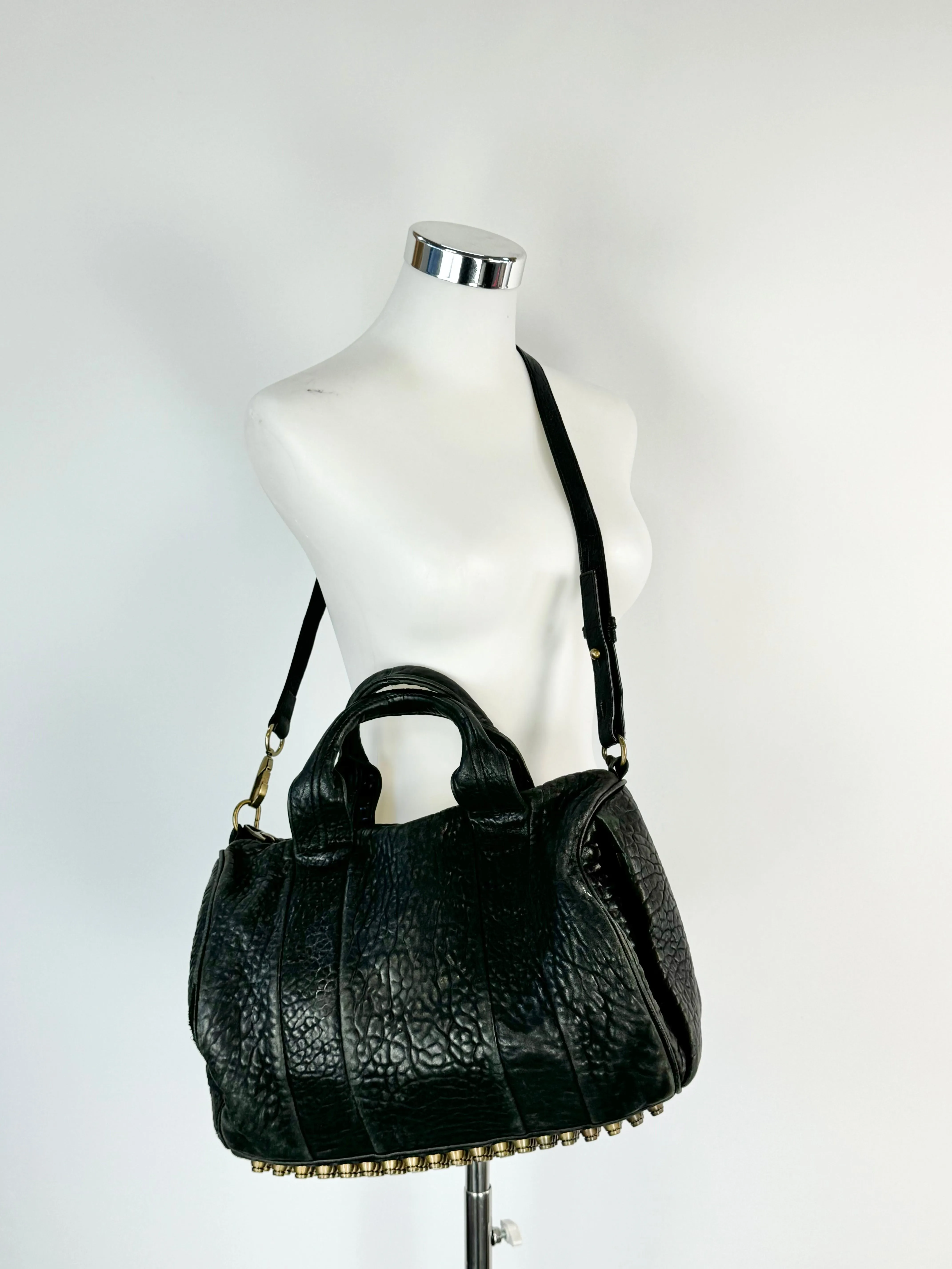 Alexander Wang Black Rocco Studded Bag