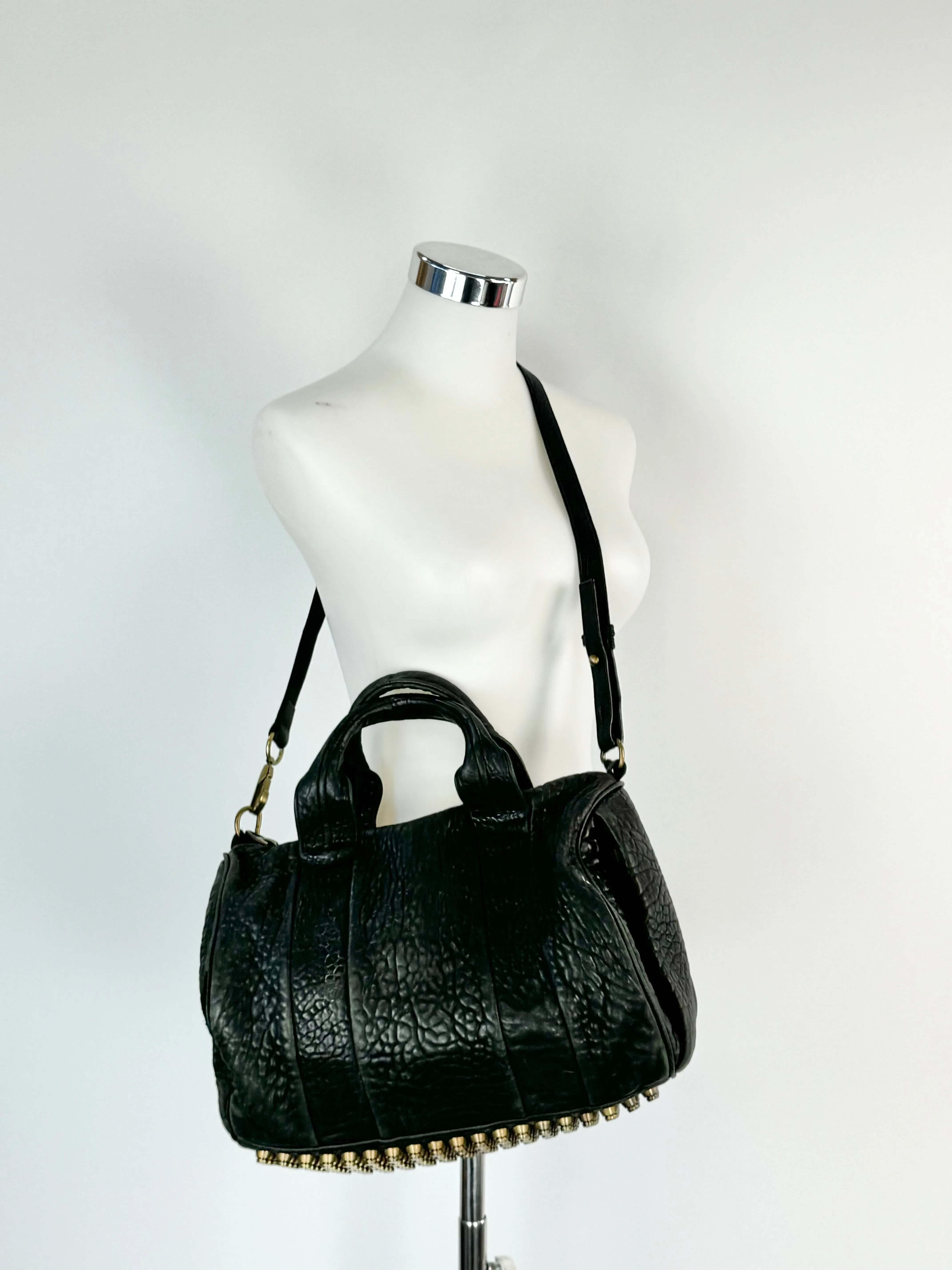 Alexander Wang Black Rocco Studded Bag