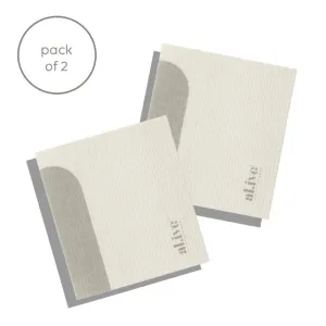 Al.ive Biodegradable Dish Cloth Pack of 2