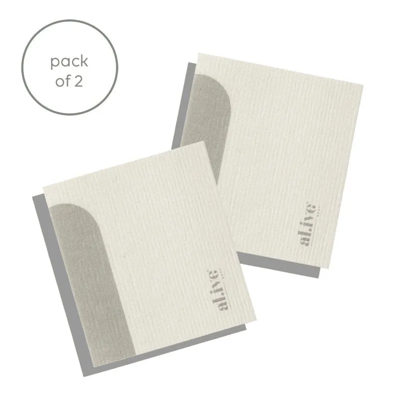 Al.ive Biodegradable Dish Cloth Pack of 2