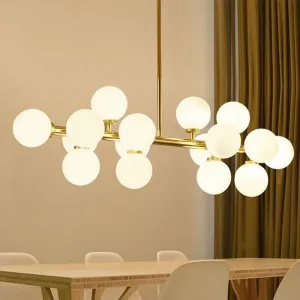 ANKUR EMMA 16 GLOBE RADIANT GOLD CHANDELIER