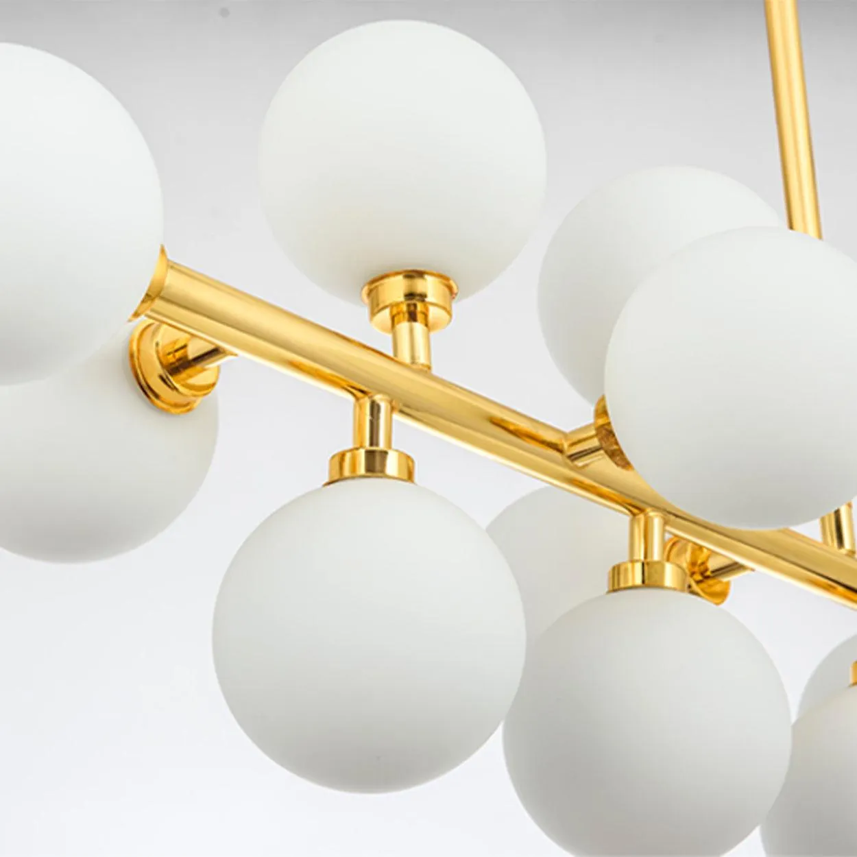 ANKUR EMMA 16 GLOBE RADIANT GOLD CHANDELIER