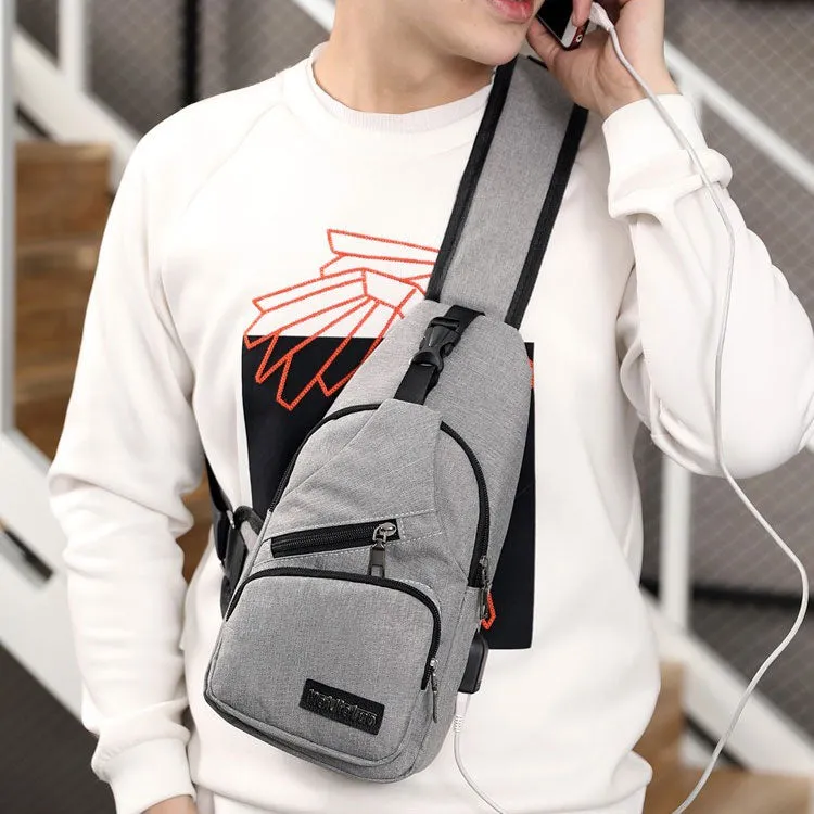 Anti-Theft Crossbody Shoulder Bag Travel Sling Bag with USB Charger Port