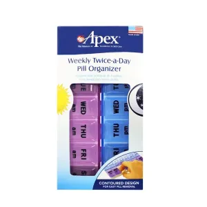 Apex Twice A Day Weekly Pill Organizer