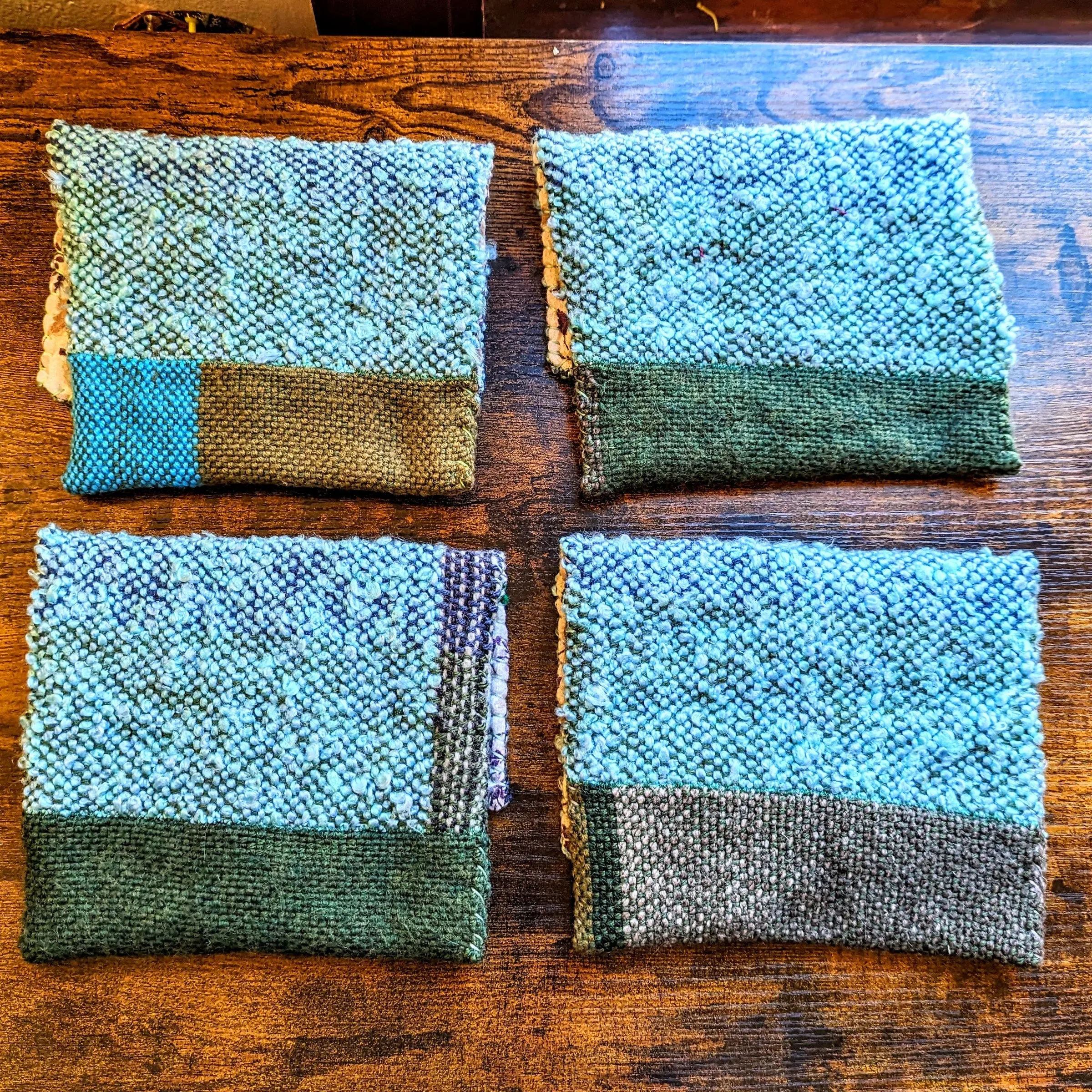 Aqua and Forest Green E-Reader Sleeves
