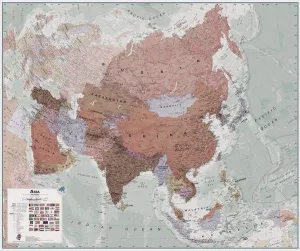 Asia Executive Wall Map by Maps International