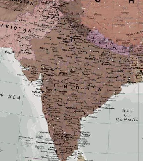 Asia Executive Wall Map by Maps International