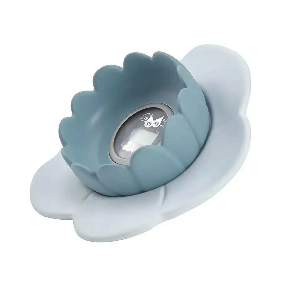 Beaba Lotus Multi-Functional Bath Thermometer (Green/Blue)