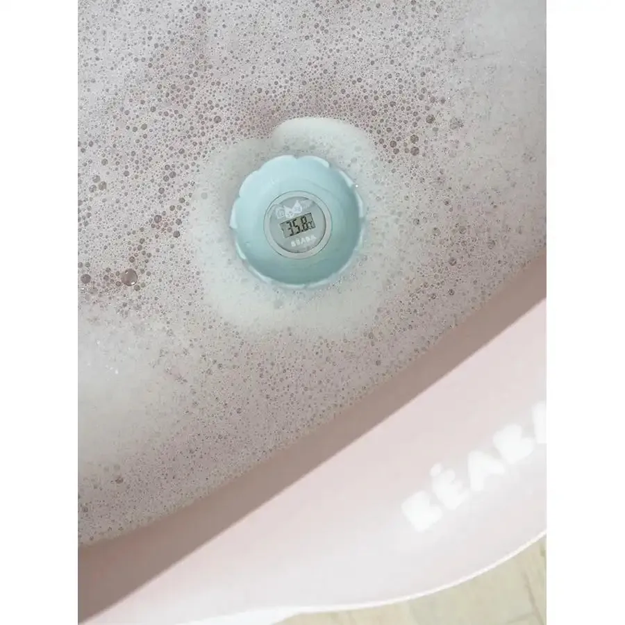 Beaba Lotus Multi-Functional Bath Thermometer (Green/Blue)