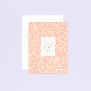 Beautiful Bride Greeting Card