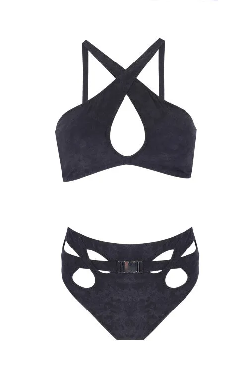 Belted Strappy Details Bikini