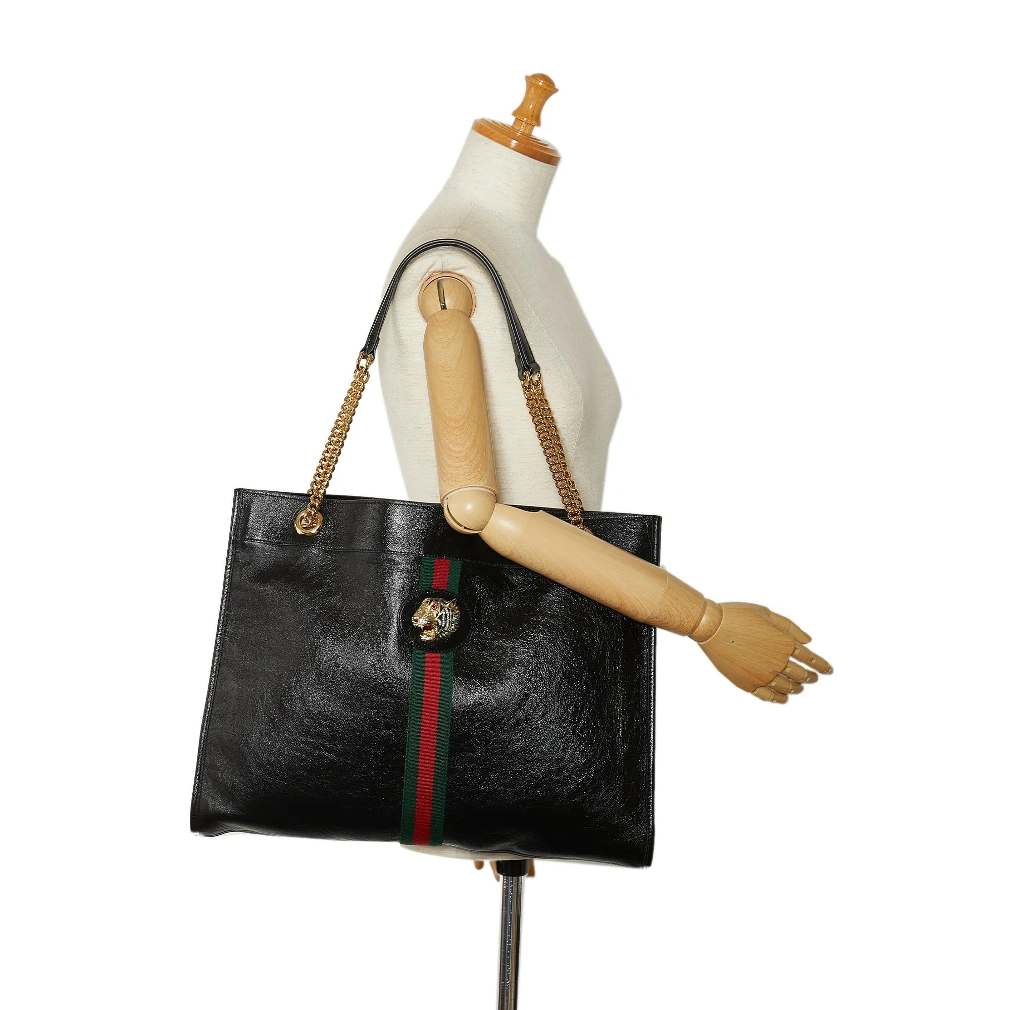 Black Gucci Large Rajah Tote Bag