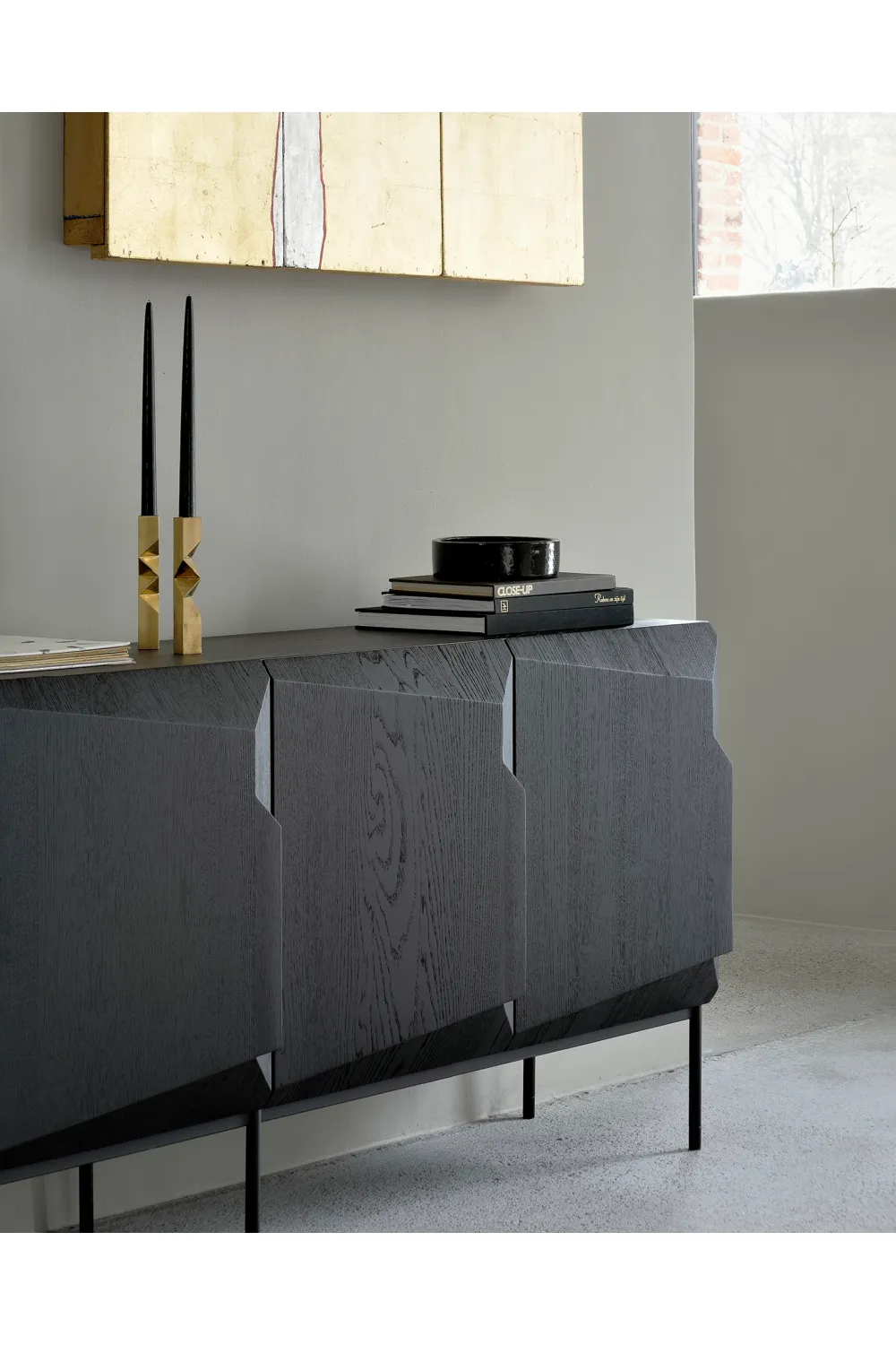 Black Oak Modern Sideboard | Ethnicraft Stairs