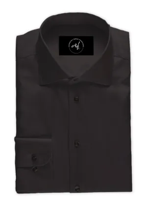 Black Poplin Shirt