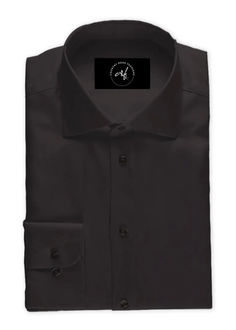Black Poplin Shirt