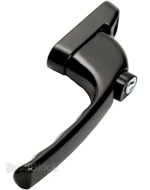 Black Window Handle with interchangeable spindle