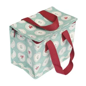 BLUE VINTAGE DOILY LUNCH BAG